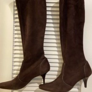 Cole Haan Valeria Tall Boot Dk Chocolate (Brown) Suede size11